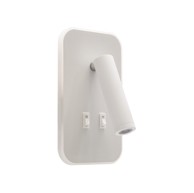 Zidna svjetiljka LED Otello D 6W+3W bijela s dva prekidača