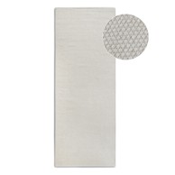 ELLE DECORATION Krem ručno rađena staza od mješavine vune 80x200 cm Pradesh Natural White