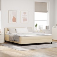 Box Spring krevet s madracem, krem, 180x200 cm