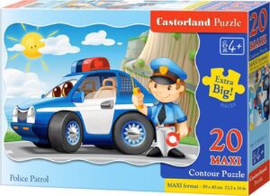 CASTORLAND Puzzle Maxi Policijska patrola, 20 kom
