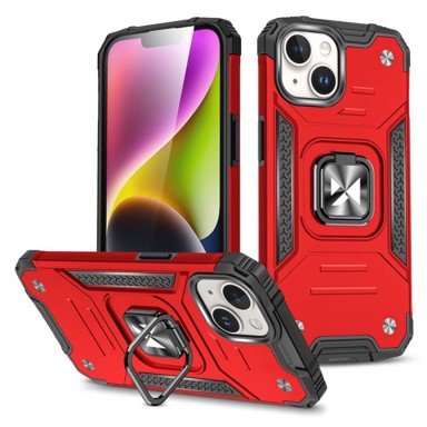 MG Maskica za iPhone 15, Ring Armor, crvena