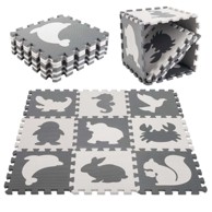 MG Pjenasta puzzle podloga, SoftPlay, Animals, 9 kom