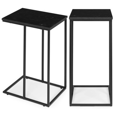 Pomoćni stolić za laptop, stolić za kavu, C-oblik, ModernHome