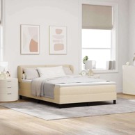 Box spring krevet s madracem, bež, 160 x 200 cm