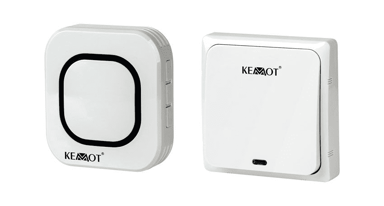 KEMOT Bežično zvono, 220 V, 58 melodija, 150 m, IP44, 50–80 dB, bijelo