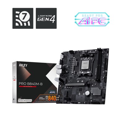 MSI Matična ploča PRO B840M-B, AM5, AMD B840, mATX