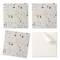 Coloray samoljepljivi PVC set pločica s uzorkom za dnevni boravak, uzorak s sitnim fragmentima, 4 x 50 x 50 cm