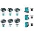 MAKITA Akumulatorski udarni odvijač TD004GD201 XGT, plava