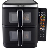 TORNADO Friteza na vrući zrak s dvije košare 11L, crna