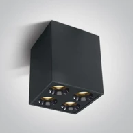 Nadgradni reflektor, DM12110HB/B/W, LED, 10W, toplo bijela, IP20, 38°, 230V, crna