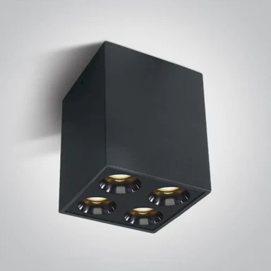 Nadgradni reflektor, DM12110HB/B/W, LED, 10W, toplo bijela, IP20, 38°, 230V, crna