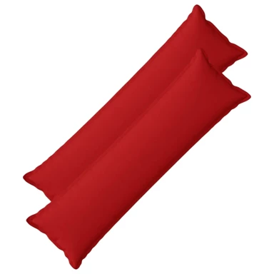 Jastuk s jastukom Houten 2 kom., 40 x 145 cm, umjetni lan, crvena