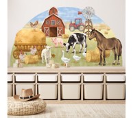 PASTELOWE Zidne naljepnice Farma