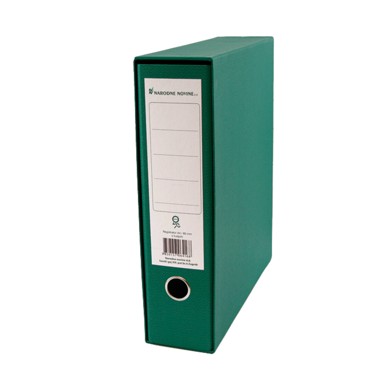 Registrator A4 Nano, široki, s kutijom, 8 cm, zeleni
