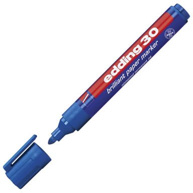 EDDING Marker za papir 30, briljantni, 1,5-3 mm, plavi