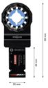 BOSCH Professional List za višenamjenski alat Expert MetalMax AIZ 20 AIT, 40 x 20 mm (2608900012)