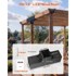 VEVOR Set nosača pergole T-oblika, trostruki, 92x92 mm, crni