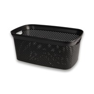 Košara za rublje, PP, 35 l, crna