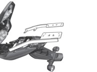 SHAD Nosač za gornji kofer za Yamaha XJ6 600 S diversion, XJ6 600 F diversion, XJ6 600 S diversion, XJ6 600 F diversion, xj