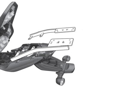 SHAD Nosač za gornji kofer za Yamaha XJ6 600 S diversion, XJ6 600 F diversion, XJ6 600 S diversion, XJ6 600 F diversion, xj