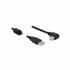 DELOCK USB 2.0 AB kabel 2 m kutni, crna