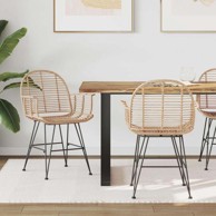 Blagovaonska stolica, set 2 kom, 57 x 54,5 x 85 cm, prirodna