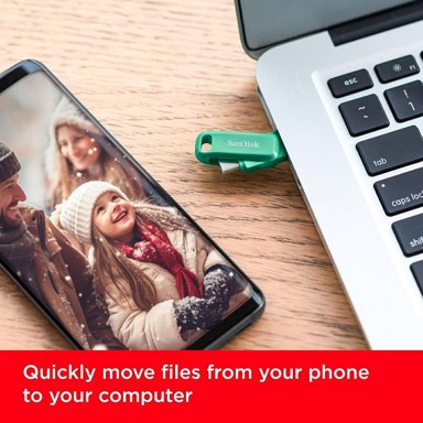 SANDISK USB stick 128GB Ultra Dual Drive Go Type-C 400MB/s - zelena