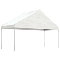 Sjenica s krovom 5,88 x 2,23 x 3,75 m polietilen, bijela