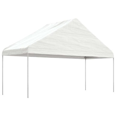 Sjenica s krovom 5,88 x 2,23 x 3,75 m polietilen, bijela