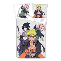 JERRY FABRICS Pamučna dječja posteljina Naruto 140x200 cm, siva