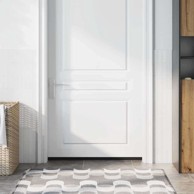 Brtva s četkom za vrata, 2 kom, 100 x 3 cm, aluminijska legura, smeđa