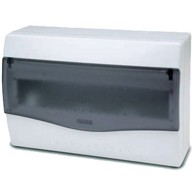 FAMATEL Kutija za osigurače, nadžbuk, 12/14 osigurača, providna, IP40