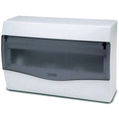 FAMATEL Kutija za osigurače, nadžbuk, 12/14 osigurača, providna, IP40