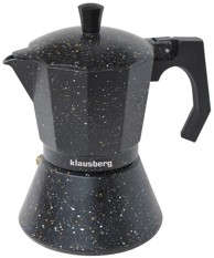 KLAUSBERG Aparat za espresso kavu, 9 šalica, crni mramor