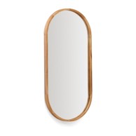 KAVE HOME Zidno ogledalo s okvirom od masivnog drveta 45x95 cm Magda