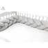 MIMINU Ogradica pletenica Velvet Grey, 220 cm, siva