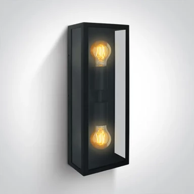 Zidna svjetiljka, 2xE27, 40W, IP43, DM67406B/B, crna