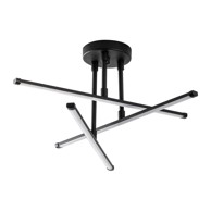 OPVIQ LIGHTS Crna LED stropna svjetiljka 26x51 cm Ledflower 