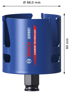 BOSCH Pila za rupe 68x60 mm