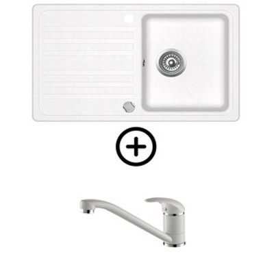 HELIKA Set Notus SQ101-W, alba + slavina Helika Eko bijela