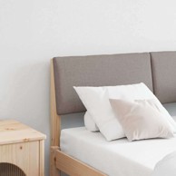 Tapecirano uzglavlje sivo-smeđe 120 cm čvrsto borovo drvo