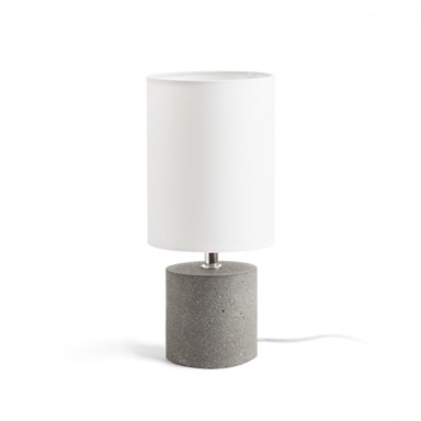 RENDL Stolna lampa, Camino, 230V, E27 28W, bijela cement, sa sjenilom