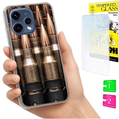 Maskica za Oppo Reno 15 5G, s foto tiskom, sa zaštitnim staklom 9H
