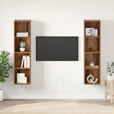 Set TV komoda 2 komada, 37 x 37 x 142.5 cm, smeđa
