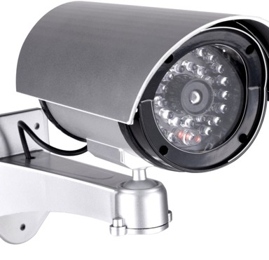 GRUNDIG Lažna kamera, LED, bullet, srebrna