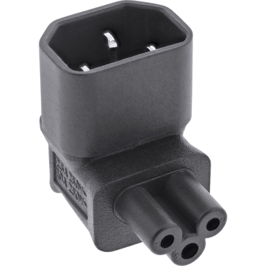 INLINE Adapter utikača 16723G, C14 na C5, crni