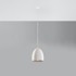 NICE LAMPS Bijela viseća svjetiljka s keramičkim sjenilom ø 30 cm Fonsie