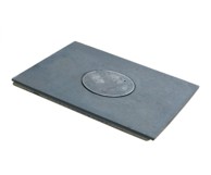 Ploča od lijevanog željeza s 1 rupom 63x31,5 cm, crna