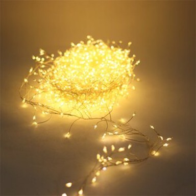 LED lampice cluster, 1500 LED, 10 m, topla bijela, IP44