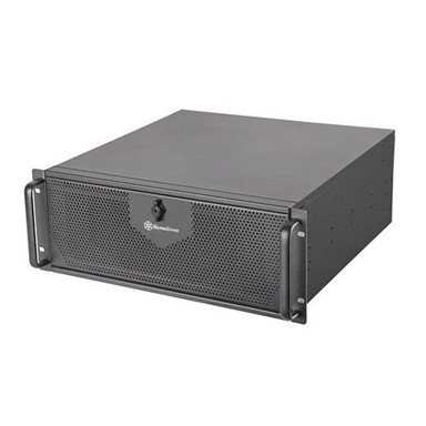 SILVERSTONE Industrijsko kučište za mrežni ormar RM42-502, 4U, crno